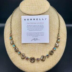 Sorrelli Gold Necklace with Multicolor Accents